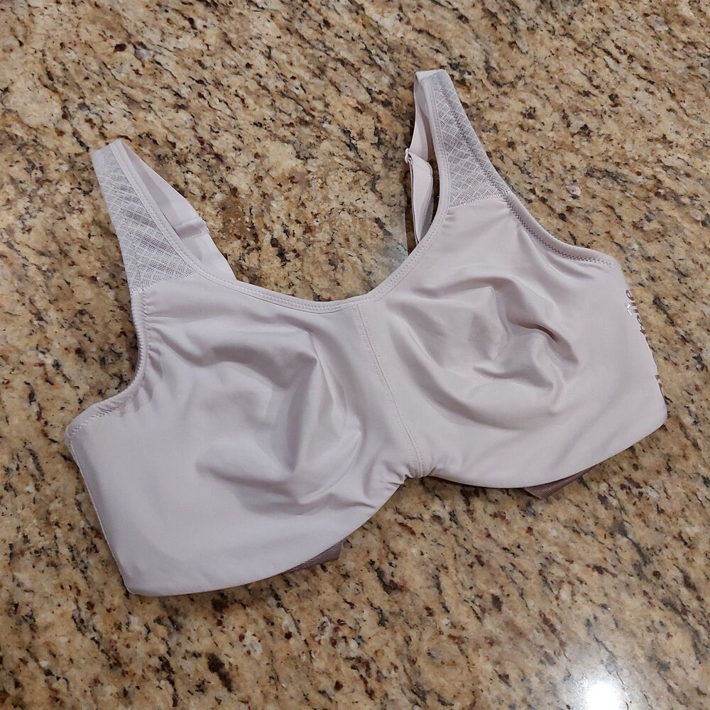 CHANTELLE HIGH IMPACT SPORTS BRA SIZE 34D TAG REMOVED UNLINED UW ADJUSTABLE STRA - Picture 2 of 16